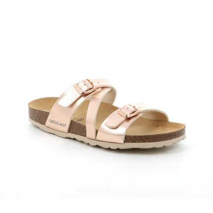Grunland Sandali Donna Plantare Sughero Doppia Fibbia Cipria CB2642 SARA CIPRIA Grunland 