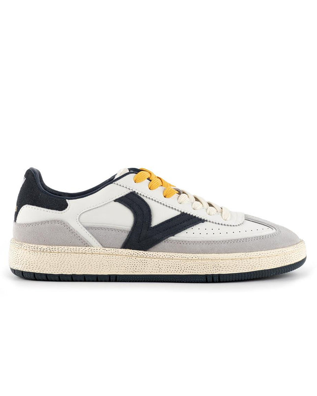 Victoria Sneakers Bassa Uomo in Pelle Bianca Blu Multi 8806118 SMASH URBAN MARINO Victoria 
