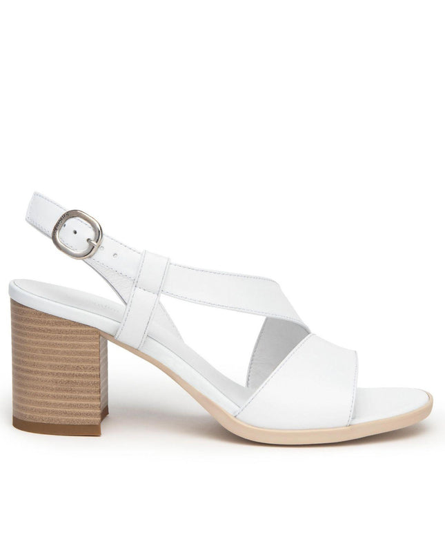 Nero Giardini Sandali con Tacco in Pelle Bianca - MARIO SPATARELLA