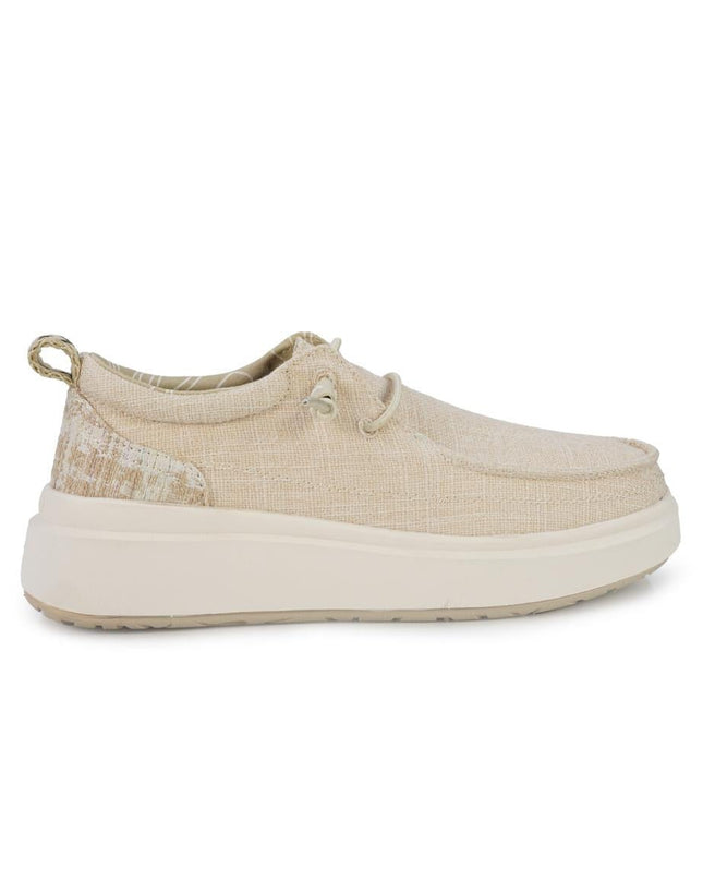 Jeep Wallabee Slipon Donna in Tessuto Beige - MARIO SPATARELLA