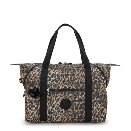 Kipling Borsone Shopper Viaggio in Tessuto Leopardato ART M LEOPARD Kipling 