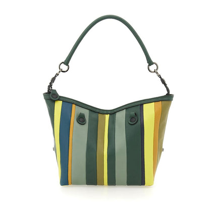 Borsa Shopper Trasformabile in Pelle Righe Toni Bosco G3 PLUS TG M G000033T2 PATCHWORK RIGHE TONI Gabs 