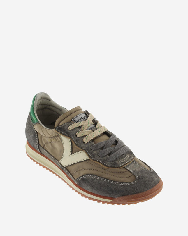 Victoria Sneakers Donna Bassa in Camoscio Lavato Taupe - MARIO SPATARELLA