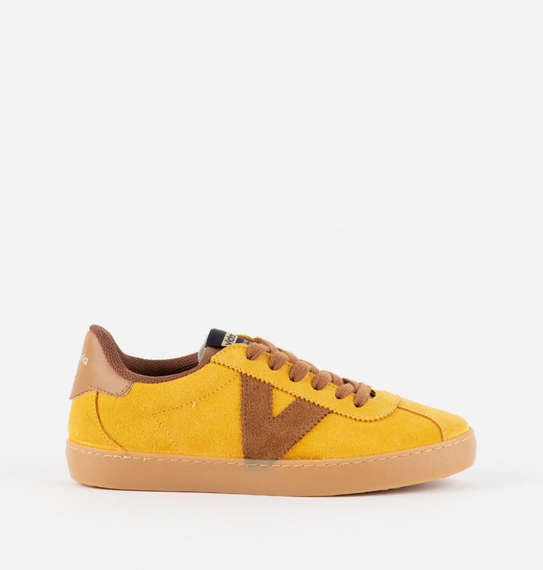 Sneakers Victoria Donna Bassa in Camoscio Mostarda 1126221 BERLIN MUSTARD Victoria 