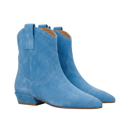 Spatarella Stivaletto Tubolare Donna in Camoscio Cielo - MARIO SPATARELLA