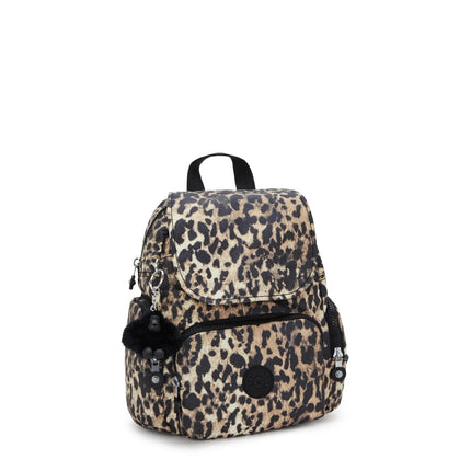 Kipling Zainetto in Tessuto Animalier Leopardo CITY ZIP MINI LEOPARD Kipling 