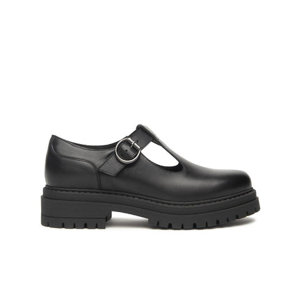 Nero Giardini Pump Chunky in Pelle Nero I514013D NERO 100 Nero Giardini 