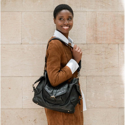 Biba Borsa Donna con Tracolla in Pelle Nera - MARIO SPATARELLA