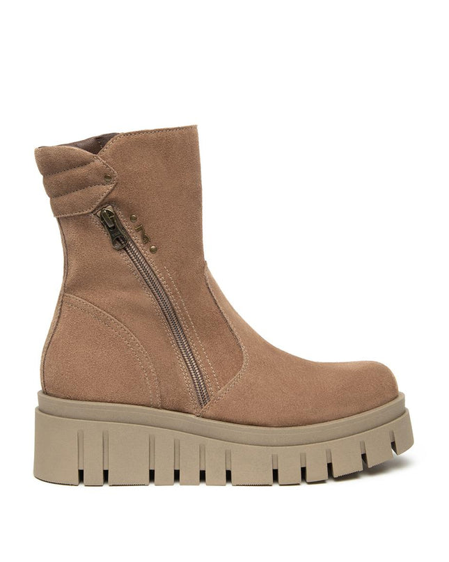 Nero Giardini Stivaletti Donna con Zeppa in Camoscio Talpa I514914D MOU 442 Nero Giardini 