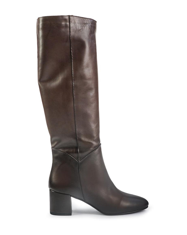 Stivali Spatarella Donna Tubolare in Pelle Marronr 0301 BROWN Spatarella 