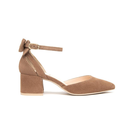 NeroGiardini Chanel con Cinturino e Tacco in Camoscio Mou - MARIO SPATARELLA