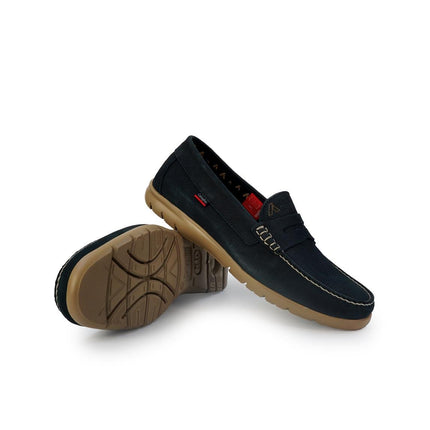 Callaghan Mocassini Uomo in Pelle Nabuk Blu - MARIO SPATARELLA