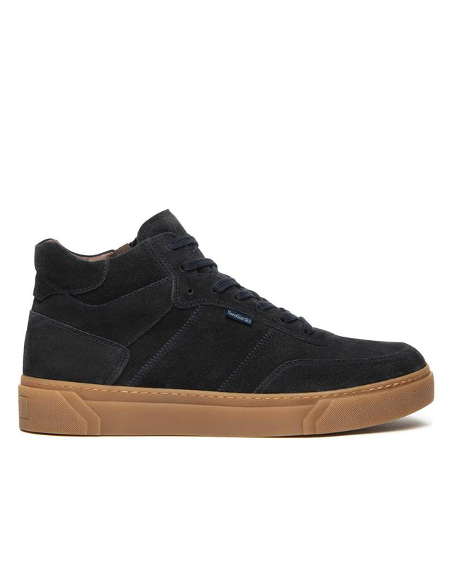Nero Giardini Sneakers Alta Uomo in Camoscio Blu I500960U BLU 200 Nero Giardini 