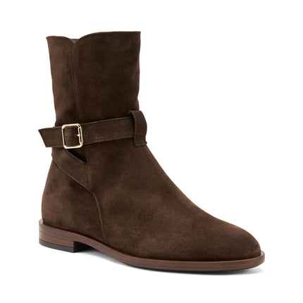Stivaletti Donna Camoscio Marrone 88G6 CACAO Frau 