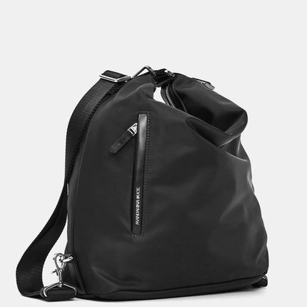 Mandarina Duck Borsa Convertibile Zaino in Tessuto e Pelle Nero VCT10 HUNTER BLACK Mandarina Duck 