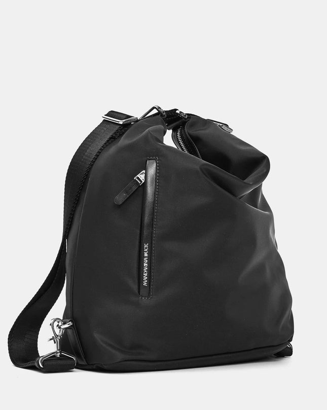 Mandarina Duck Borsa Convertibile Zaino in Tessuto e Pelle Nero VCT10 HUNTER BLACK Mandarina Duck 