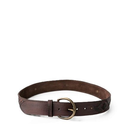 Biba Cintura Donna Pelle Marrone con Infilature BAY1A BAYRON DARK BROWN Biba 