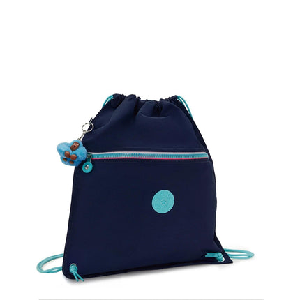 Kipling Sacca in Tessuto Fantasia Blu SUPERTABOO RESORT NAVY Kipling 