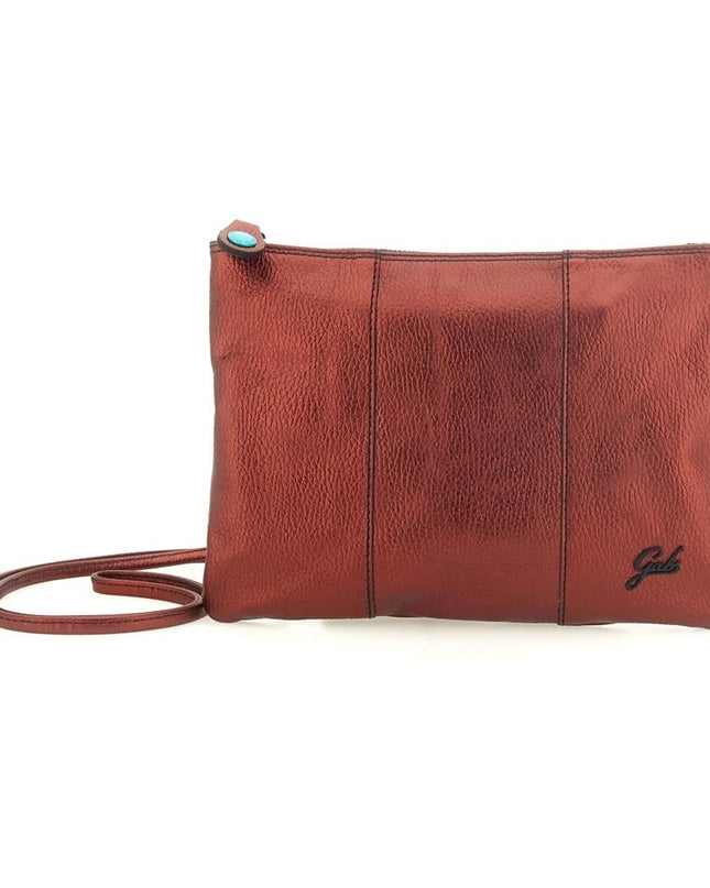 Gabs Pochette Donna con Tracolla in Pelle Mattone BEYONCE TG M LAMINATO BULL Gabs 