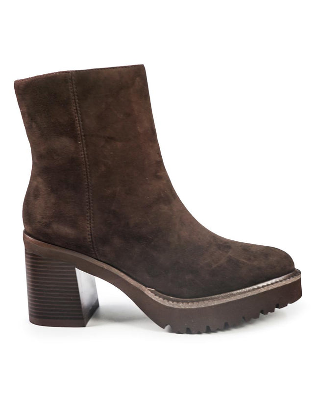 Callaghan Stivaletti Donna con Tacco e Plateau in Camoscio Testa di Moro 679963 SING BROWN Callaghan 