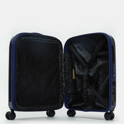Mandarina Duck Trolley Bagaglio a Mano Espandibile  4 Ruote Blu Metal OUV24 LOGODUCK BLUE INDIGO Mandarina Duck 