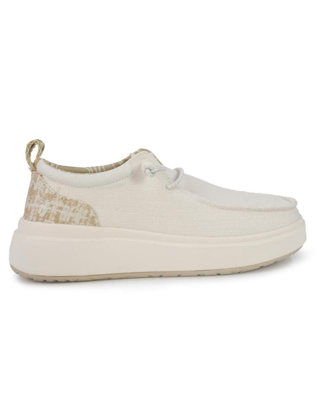 Jeep Wallabee Slipon Donna in Tessuto Bianco - MARIO SPATARELLA