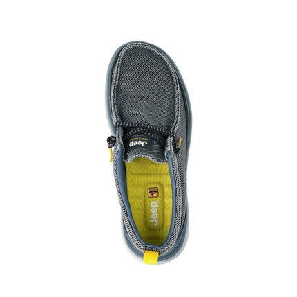 Jeep Scarpe Slip On Uomo in Canvas Blu - MARIO SPATARELLA