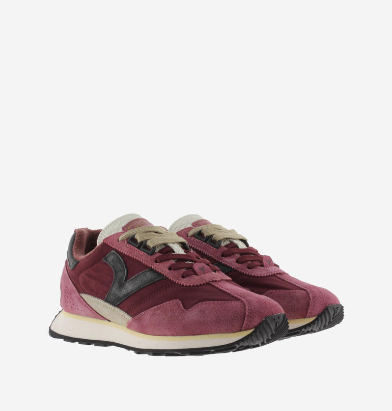 Victoria Sneakers Running Donna in Pelle Beige 8812100 ROOT D BORDO Victoria 