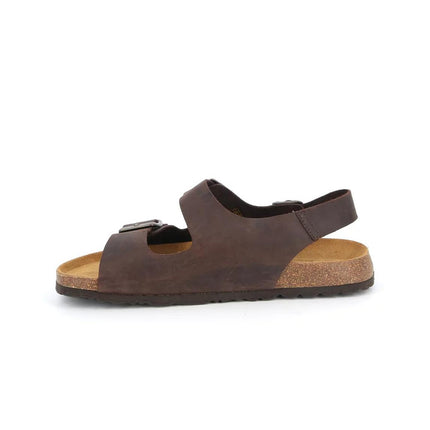 Sandalo Sughero Doppia Fibbia SB0396 BOBO MOGANO Grunland 