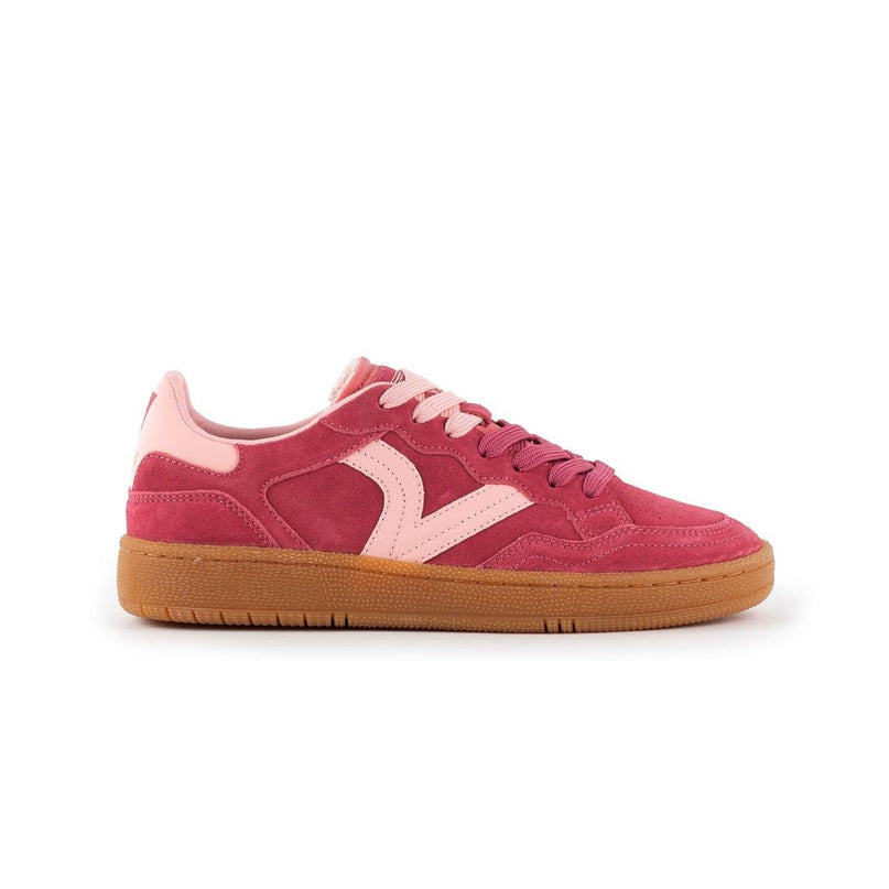 Victoria Sneakers Bassa Donna in Pelle Fucsia - MARIO SPATARELLA