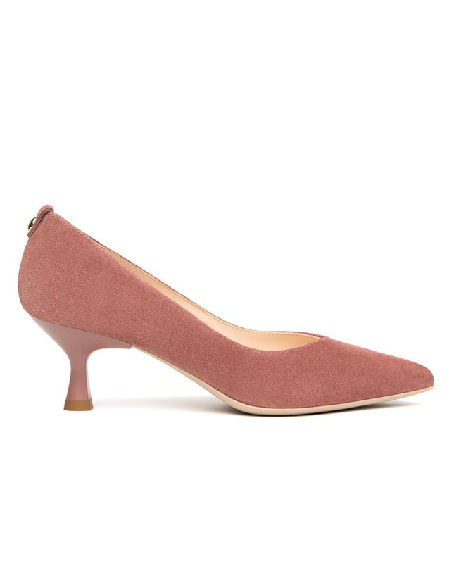 NeroGiardini Decollete Basso Kitten Heel in Camoscio Rosa E615461D ROSA 671 Nero Giardini 
