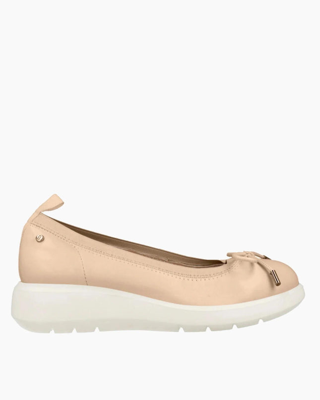Impronte Ballerine con Zeppa in Pelle Nude - MARIO SPATARELLA