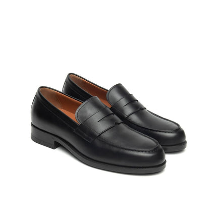 NeroGiardini Mocassino College Uomo in Pelle Nera - MARIO SPATARELLA