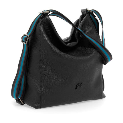Gabs Borsa Zaino Convertibile e Trasformabile  in Pelle Nera AISSA TG L BLACK Gabs 