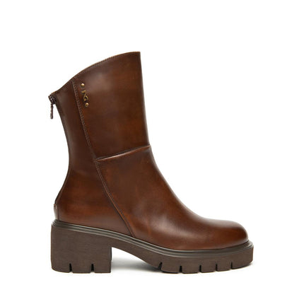 Nero Giardini Stivaletti Donna con Tacco in Pelle Marrone I514819D BEIGE 412 Nero Giardini 