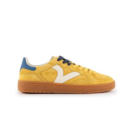 Victoria Sneakers Bassa Uomo in Pelle Giallo Multi - MARIO SPATARELLA