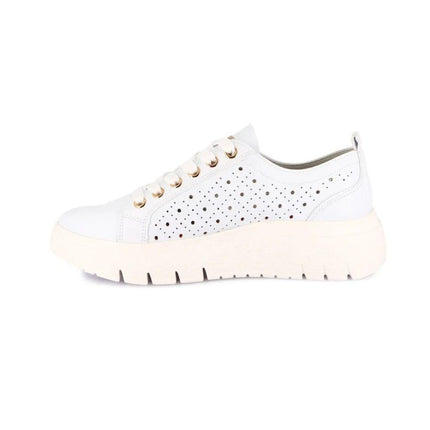 Grunland Sneakers Traforata Donna in Ecopelle Bianca SC6180 SEVA WHITE Grunland 