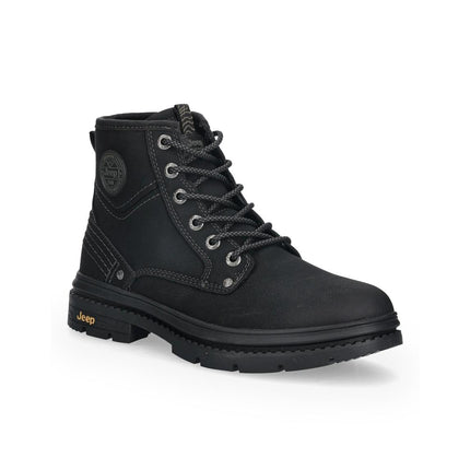Jeep Anfibi Uomo in Pelle Nero TUAREG BOOT BLACK Jeep Footwear 