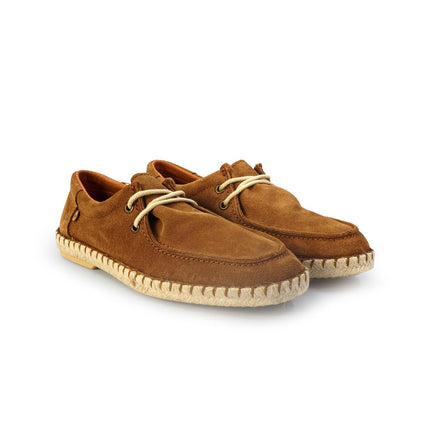 Espadrillas Verbenas Bassa con Lacci da Uomo in Camoscio Cuoio TRUMAN SERRAJE MUSCADE Verbenas 