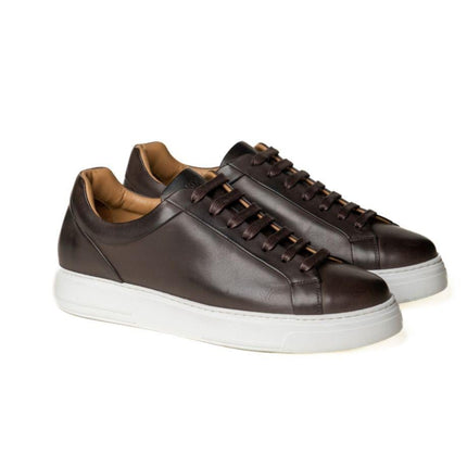 Sneakers Bassa Uomo Pelle Marrone - MARIO SPATARELLA