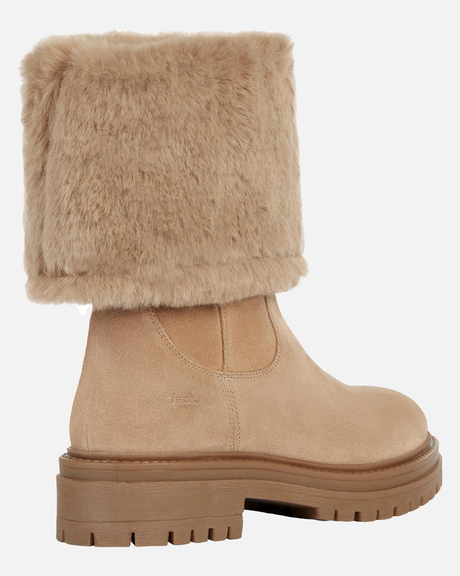 Stivali Donna Camoscio Beige D04HRM IRIDEA TOFFEE Geox 