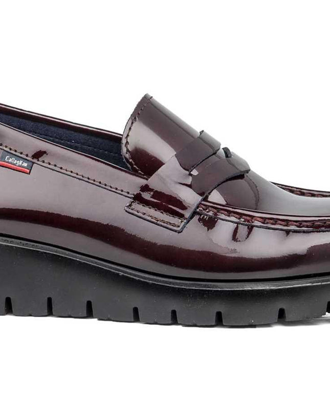 Mocassini Donna Vernice Bordeaux 89803 HAMAN RIOJA Callaghan 