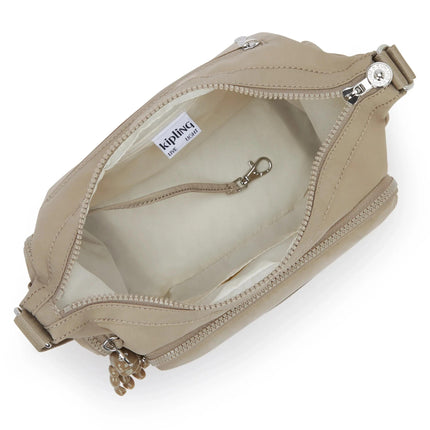 Kipling Borsetta Tracolla Multitasche in Tessuto Beige GABB S BOHO TAN Kipling 