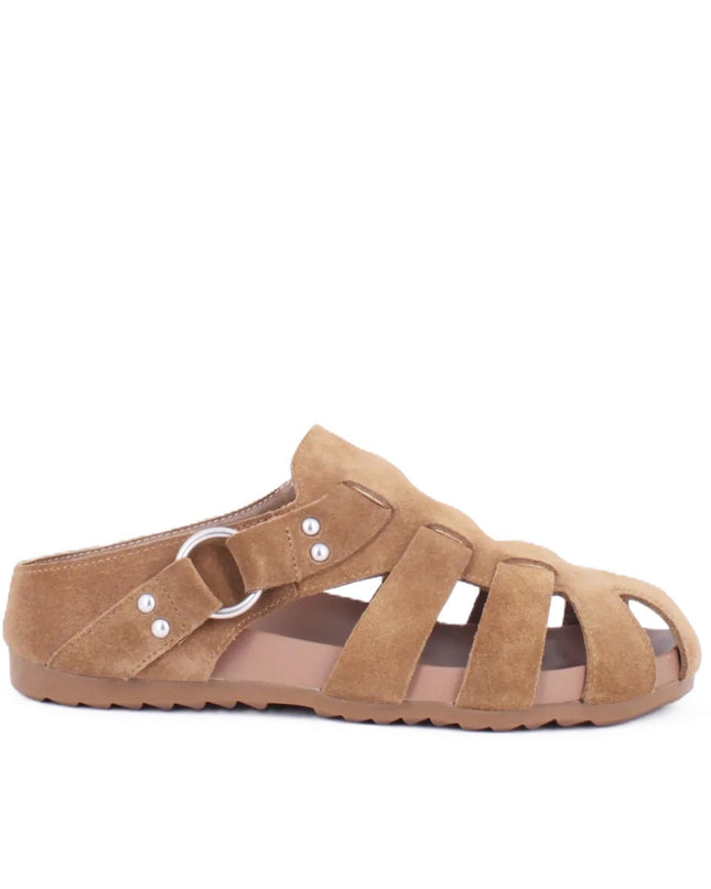 Exe Sandalo Sabot Donna in Camoscio Taupe - MARIO SPATARELLA