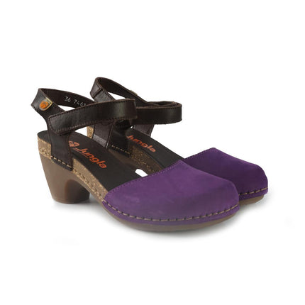 Jungla Pump Donna in Pelle Nabuk Viola 7463 PURPLE Jungla 
