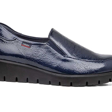 Mocassini Slipon Donna Zeppa Blu 89878 HAMAN MARINO Callaghan 