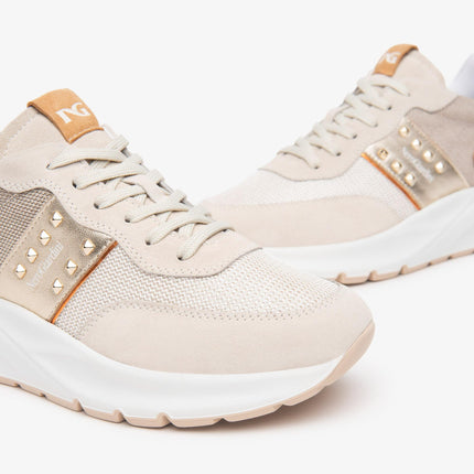 Nero Giardini Sneakers Donna in Pelle Yogurt E512863D YOGURT 714 Nero Giardini 