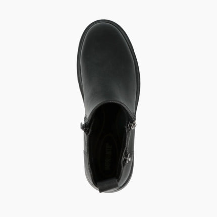 Impronte Stivaletti Donna con Zeppa in Pelle Nero MADDALENA ZIP BLACK Impronte 