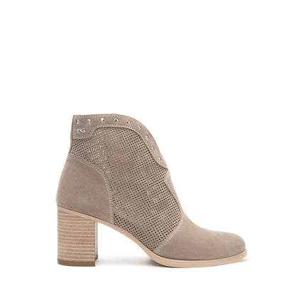 Nero Giardini Stivaletti Donna con Tacco in Camoscio Creta E512710D CRETA 451 Nero Giardini 