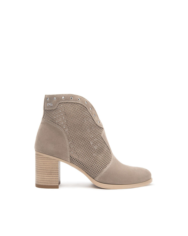 Nero Giardini Stivaletti Donna con Tacco in Camoscio Creta E512710D CRETA 451 Nero Giardini 